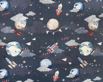 Constellation Fabric Cosmos Space and Stars by Kostolom3000 Moon Stars ...