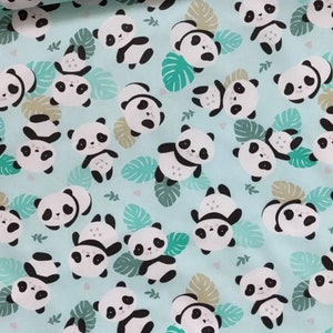 Panda Stoff,Stoff Stoff Bulk Stock,Baumwollstoff,Baby Stoff,Kinderstoff,Quilt stoff,Bio-Baumwolle,Dschungel stoff,Stoff für Kinder,Quiltstoff
