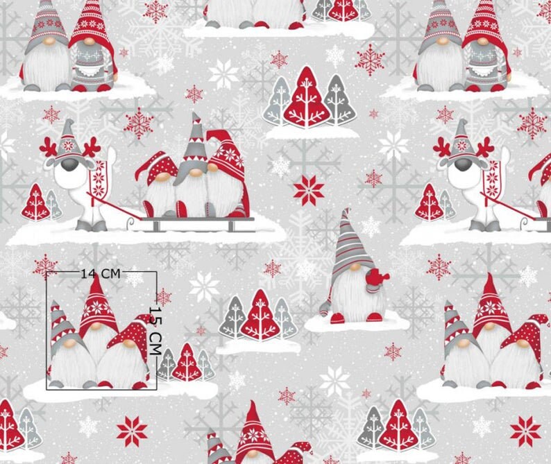 Fabric Christmas Sitting Gnome main image 1