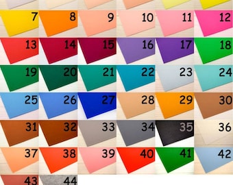 Hard Felt Sheets Stiffened Felt  7,8" × 11,8" ( 20×30cm) Hard Felt 1.2 mm, 44 colors Craft Felt, DIY felt, Felt Fabric, Crafting