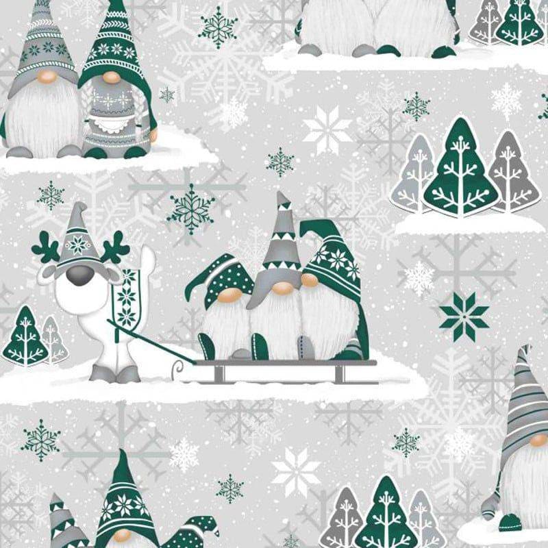 Ambesonne Christmas Fabric by The Yard, Xmas Theme Winter Mitten with  Snowflakes and Nordic Roses Print, Decorative Satin Fabric for Home  Textiles and