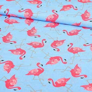 Flamingo cotton fabric,pink flamingo fabric,Regatta Flamingos,Tropical fabric,nursery fabric,birds fabric,Quilting Fabric,Fabric by the Yard