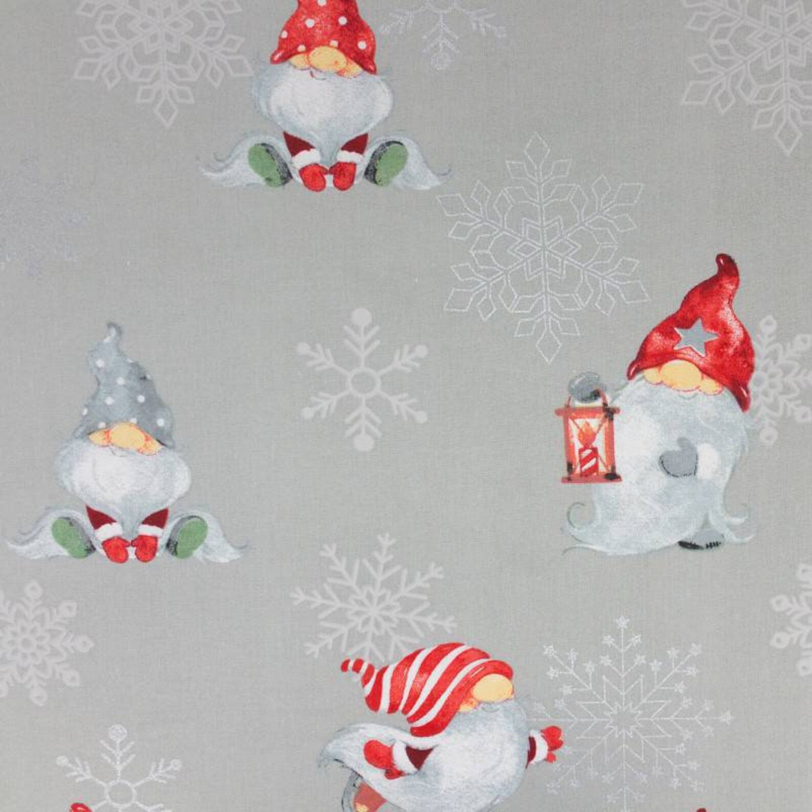 Gnomes Fabric Cotton Fabric by the Yard Christmas Gnomes Etsy UK