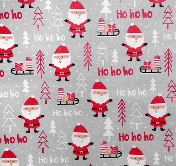 Christmas Fabric by the Yard,christmas Fabric,santa Fabric,christmas  Cotton,happy Holidays Cotton,christmas Material,winter Fabric, New Year 