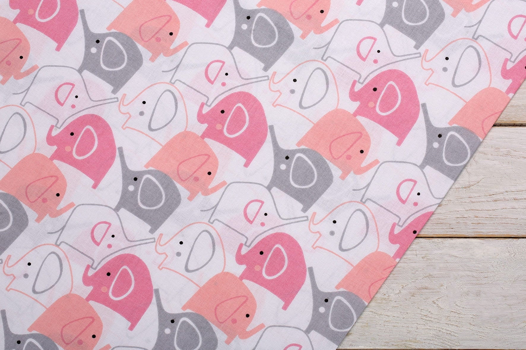 Elephant Fabricelephant Fabric by the Yardbaby Fabrickids Etsy