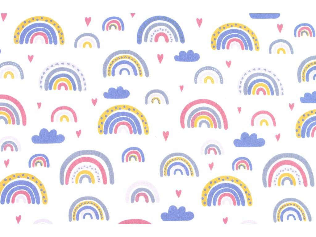 Rainbow Cotton Fabric by the Yard Rainbows Fabric Rainbow Etsy
