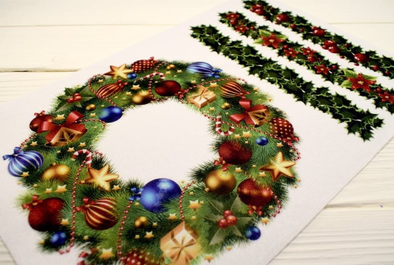 Christmas tree toy on felt,Christmas felt,Felt Sheets,Holiday Felt,Printed Felt Fabric,quiet book page,felt board story,quiet book,busy book