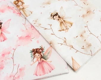 Princess Fabric,fairy Fabric by the Yard, baby girls Cotton Fabric, fabric,cartoon Fabric,Organic Fabric for girls flowers fabric