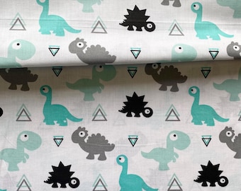 Dino Fabric,Dinosaur cotton Fabric,Dinosaur Print Fabric,Quilting fabric,Boys Fabric,nursery fabric,baby fabric,Fabric by the Yard,kids dino
