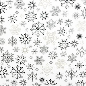 Snowflake Fabric, Cotton Fabric, Christmas Fabric, Holiday Fabric, Christmas Material, Quilting Fabric, Winter fabric,organic, by the Yard