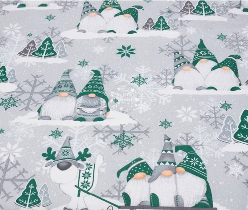 Fabric Red/White Christmas Gnome