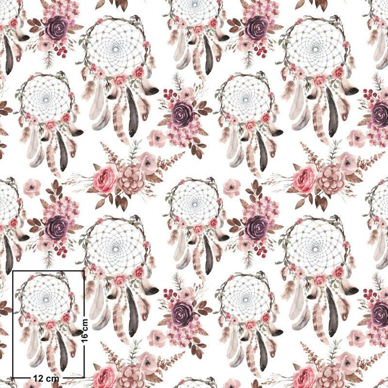 Dreamcatcher FabricCotton FabricFabric By The YardBoho Etsy