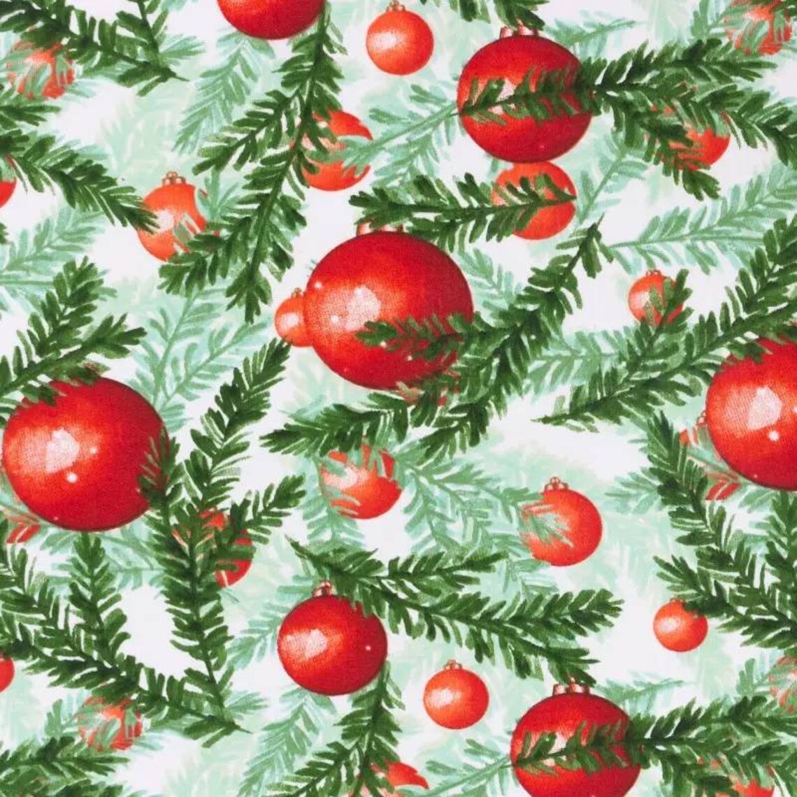 Christmas Fabric By The YardChristmas tree fabric Christmas | Etsy