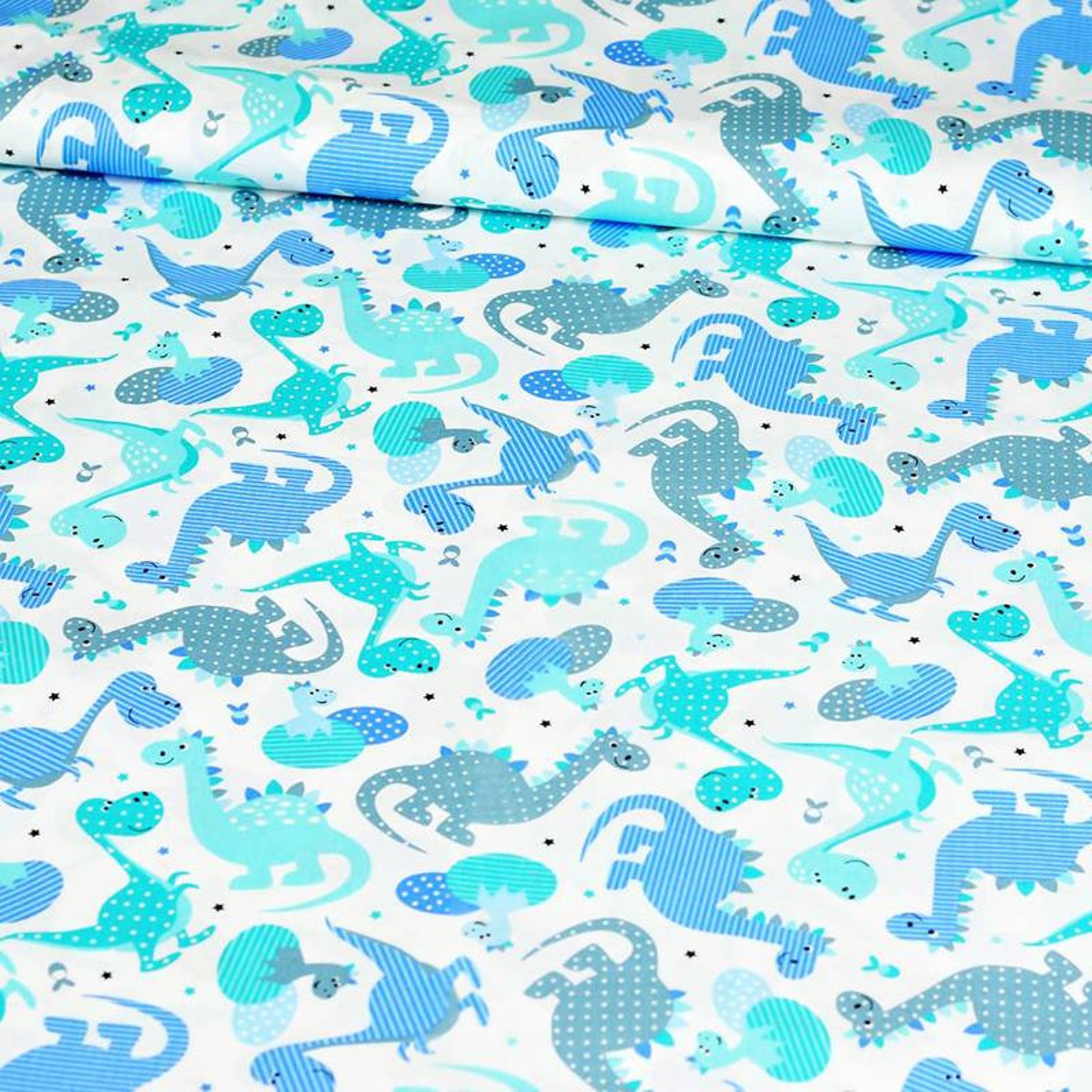 Cotton Dragon Fabric Fabric by the Yard Dragon Fabric Baby Etsy