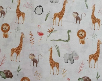 DOUBLE GAUZE cotton fabric,Fabric By The Yard,Muslin fabric,baby wrap Fabric,Swaddle Fabric,Embrace Fabric,organic fabric,  giraffe fabric