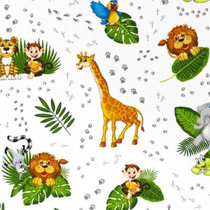 Animals Fabric,jungle animals fabric,cotton fabric,African Animals Fabric,Nursery,Safari Fabric,Fabric by the Yard,quilt fabric,savanna