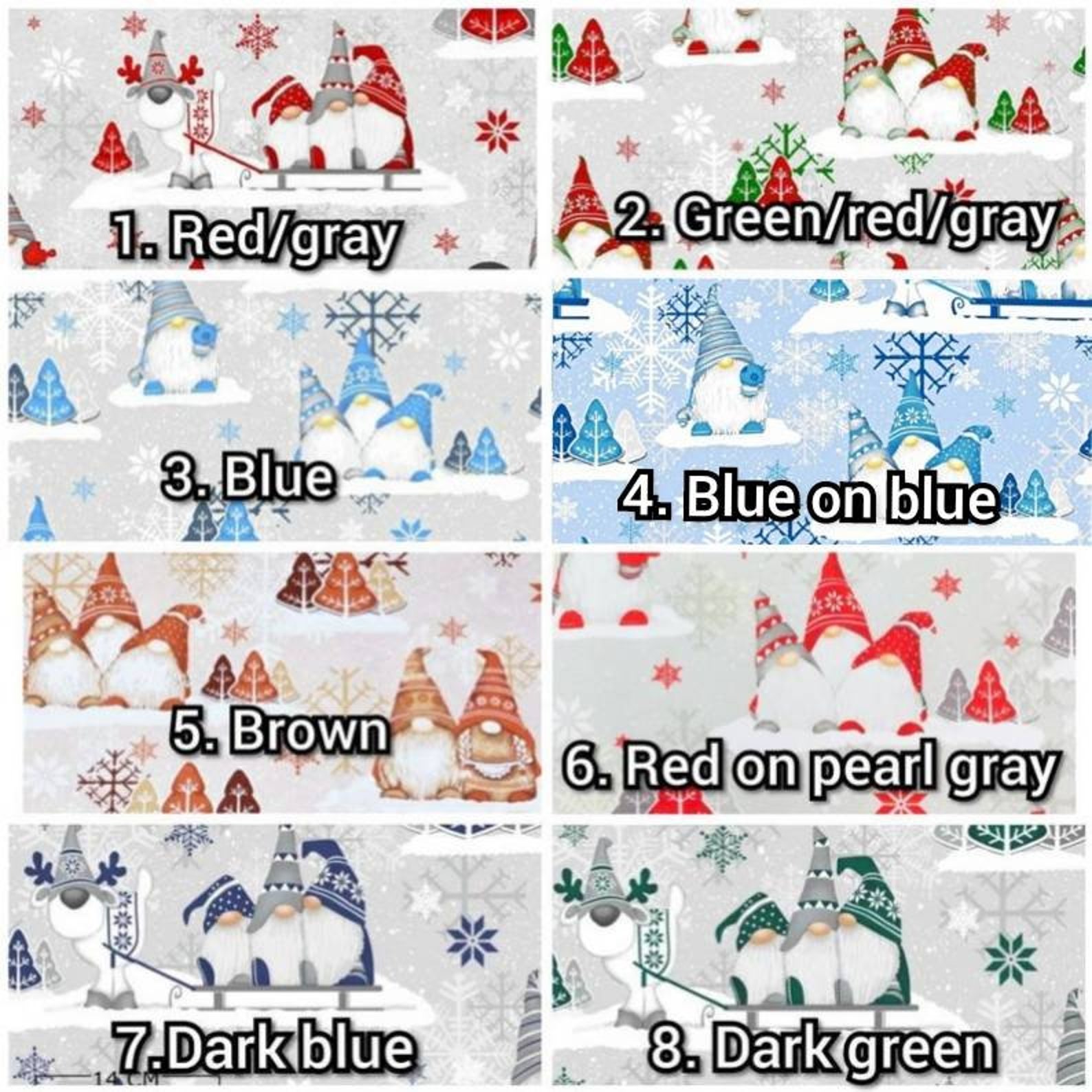 Fabric Christmas Gnome with Greetings