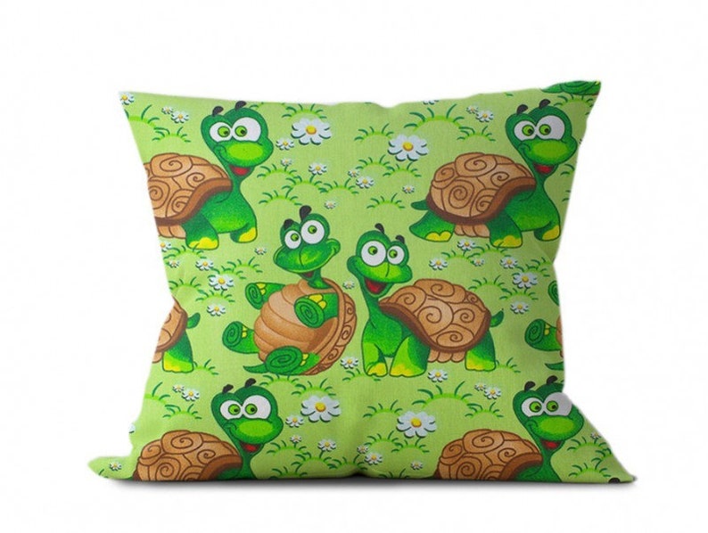 Turtles Cotton Fabric by the Yardgreen Turtle Fabricbaby Etsy