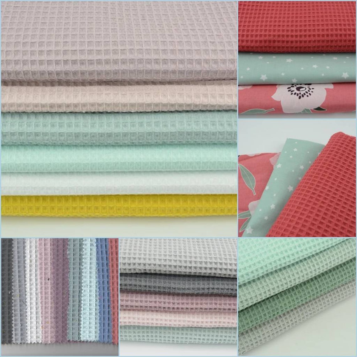 Cotton waffle fabric11 colors Waffle Weave Fabric by the Etsy