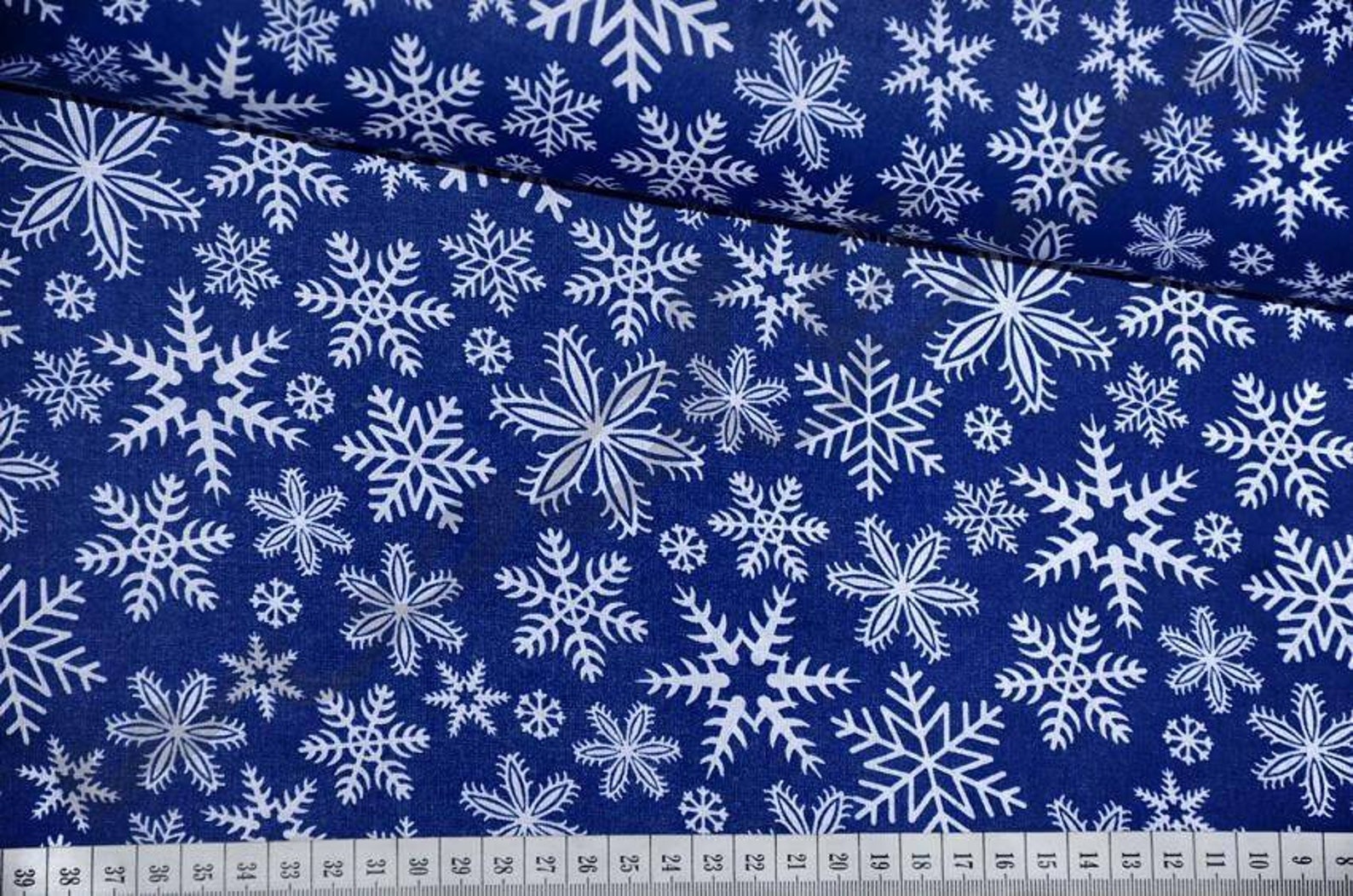 Christmas Fabric by the Yard Snowflake Fabricchristmas Etsy