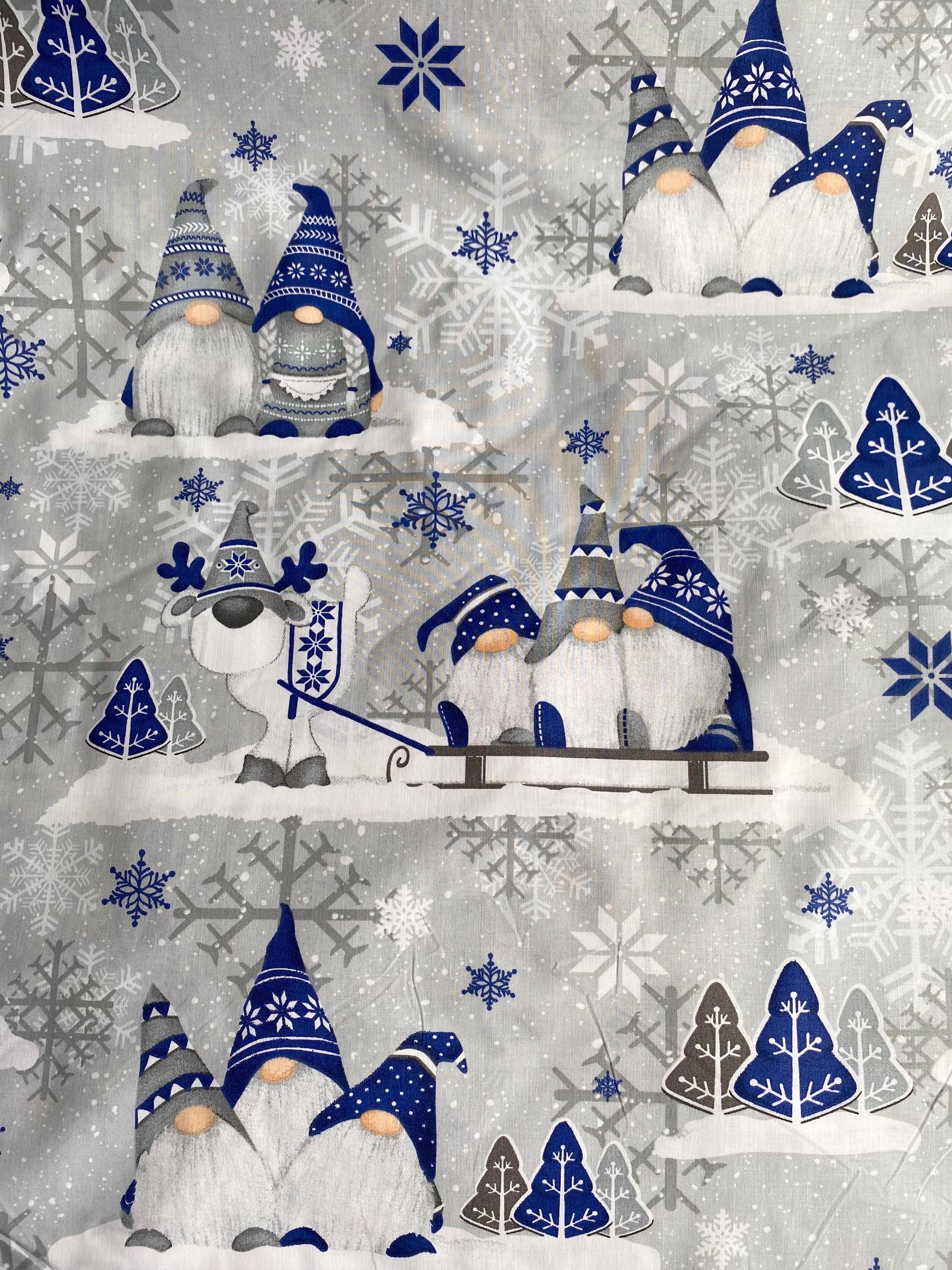 クリスマスノームコットン生地（1ヤードあたり）、ノーム生地 