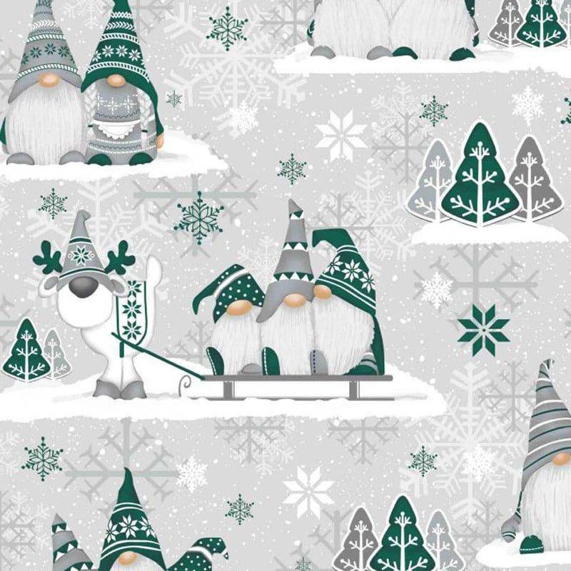 Christmas Cotton Fabric by the Yard,100% Cotton Fabric,christmas Fabric,  Green Fabric, Snowflake, Winter, Christmas Deer, Cotton Material 