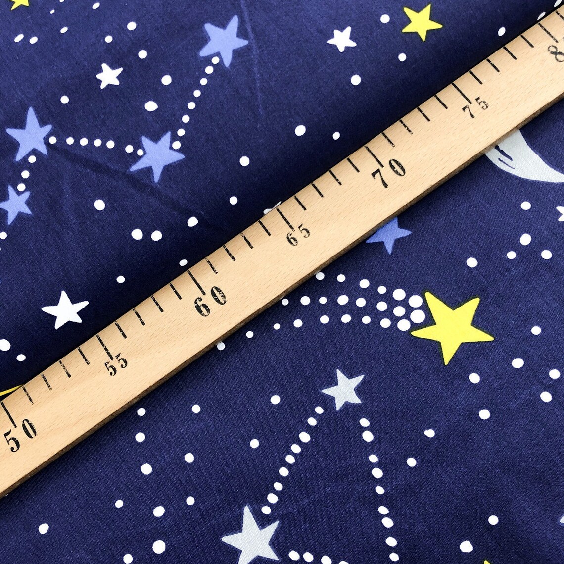 Stars Cotton Fabric Stars fabric by yard Space Fabric Etsy