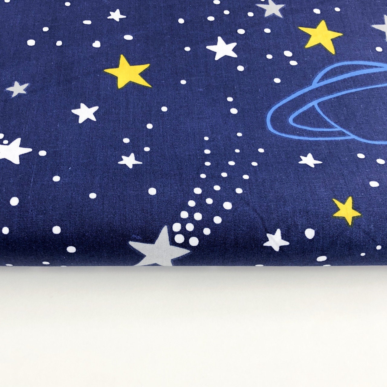 Stars Cotton Fabric Stars fabric by yard Space Fabric | Etsy