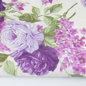 Rose Flower fabric,lilac blossoms,Cotton Fabric By The Yard,Baby Girls fabric,Flower Fabric,Flower Fabric,Cabbage Roses Fabric,floral fabric