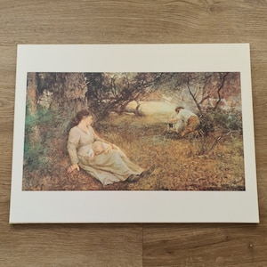 McCubbin-print, Frederick McCubbin On The Wallaby Track 1896 Print, ingelijste woondecoratie, print op mdf-plaat, uitstekende staat, geweldig cadeau