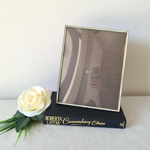 Seltener großer Bilderrahmen aus konvexem Glas, Fotorahmen, Schreibtisch, Regal, Wohnkultur, Made in Denmark