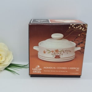 Countryside Stoneware Casserole Lidded Pot, 1980&#39;s Vintage Cookware, Casserole Dish, Made in Japan Brand new in box, 2 available, Great gift