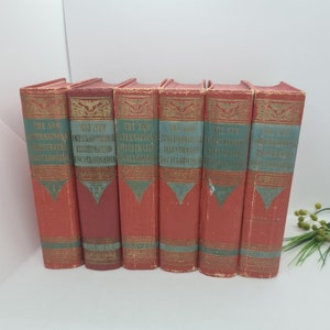 書籍セット「新国際図解百科事典」ハードカバー 1 - 6、希少な