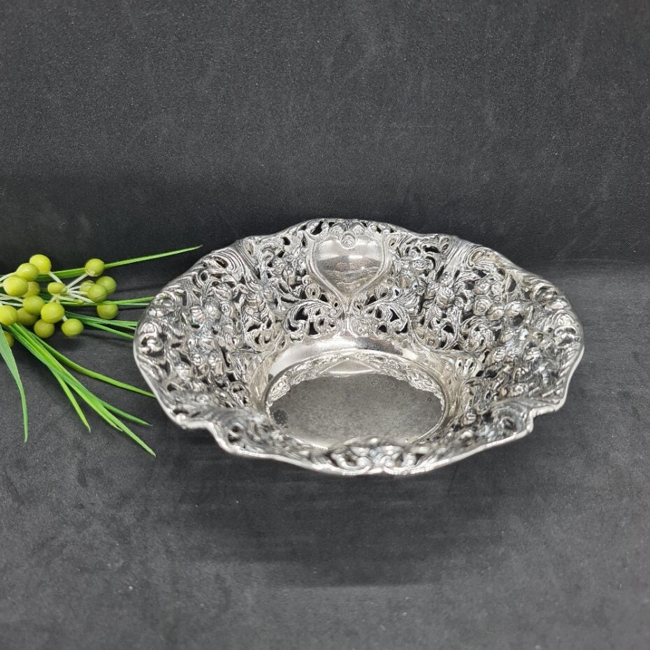 Silver rose bowl - Etsy 日本