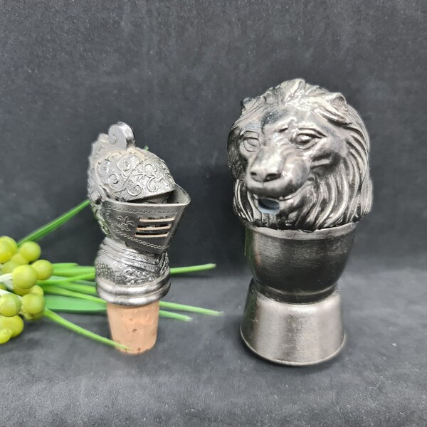Abigails Lionshead Decanter with Decorative Stopper