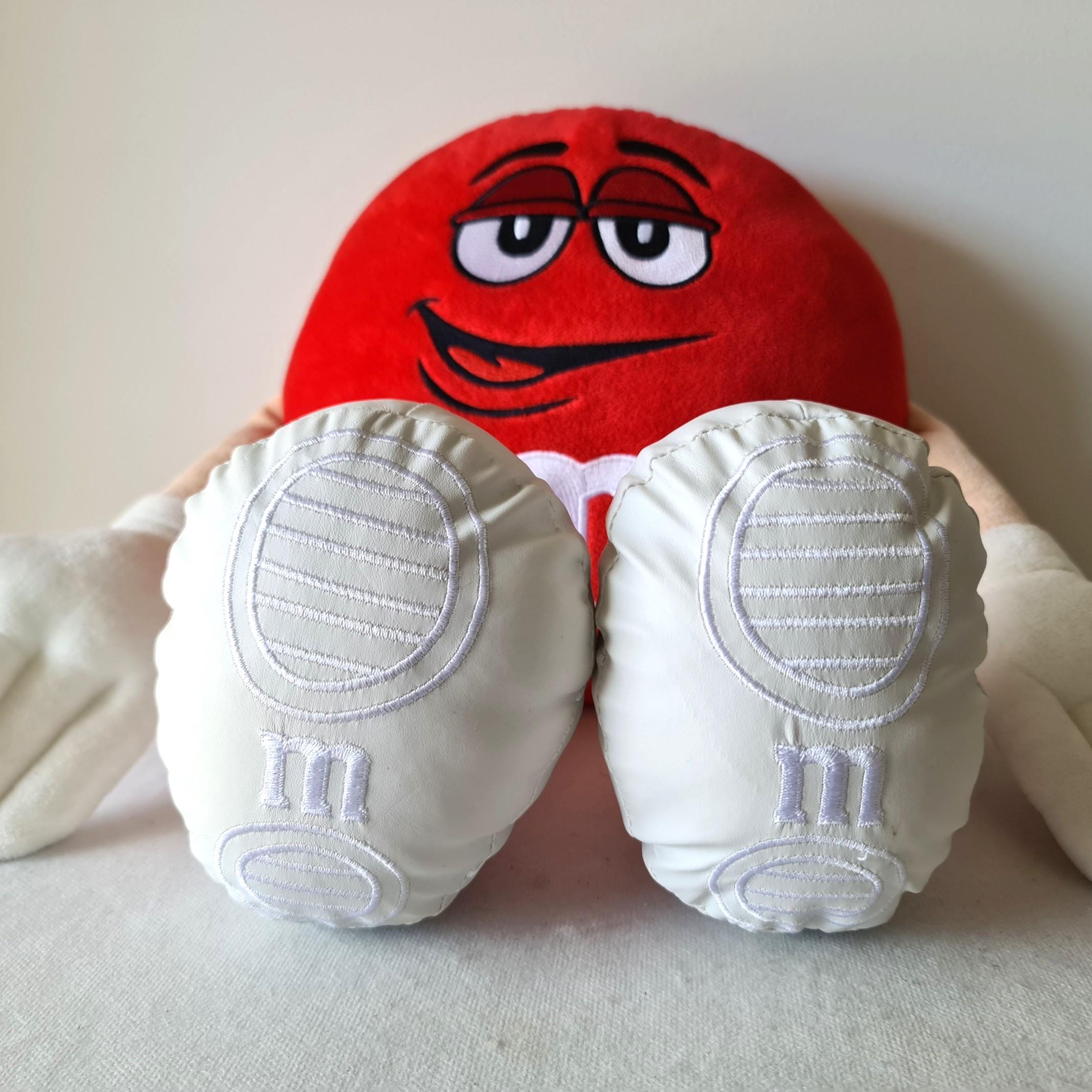 M&M Toy, Red M and M Plush Soft Toy, Red Peanut Guy, Large