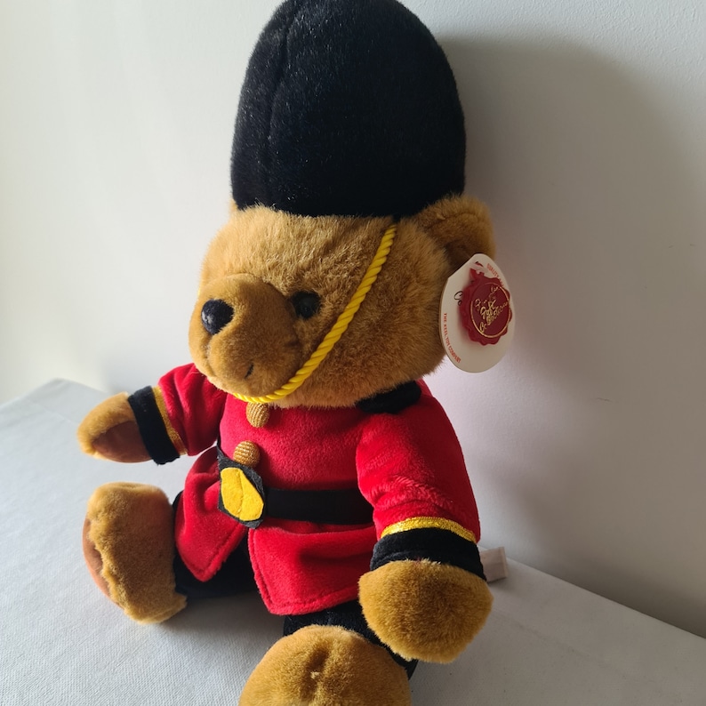 King or Queen Guard Teddy Bear, Royal English Sitting Bear Plush Toy