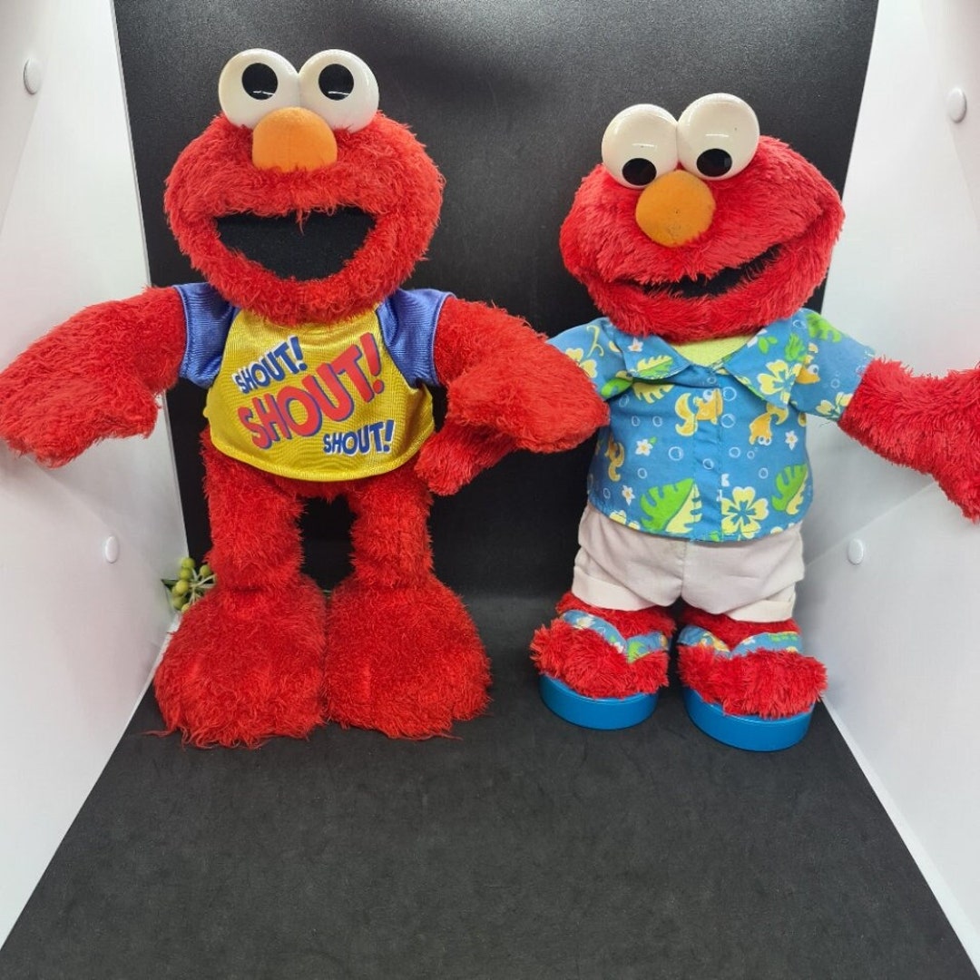 Elmo Toy, Vintage Elmo Shout & Elmo Limbo Fisher Price