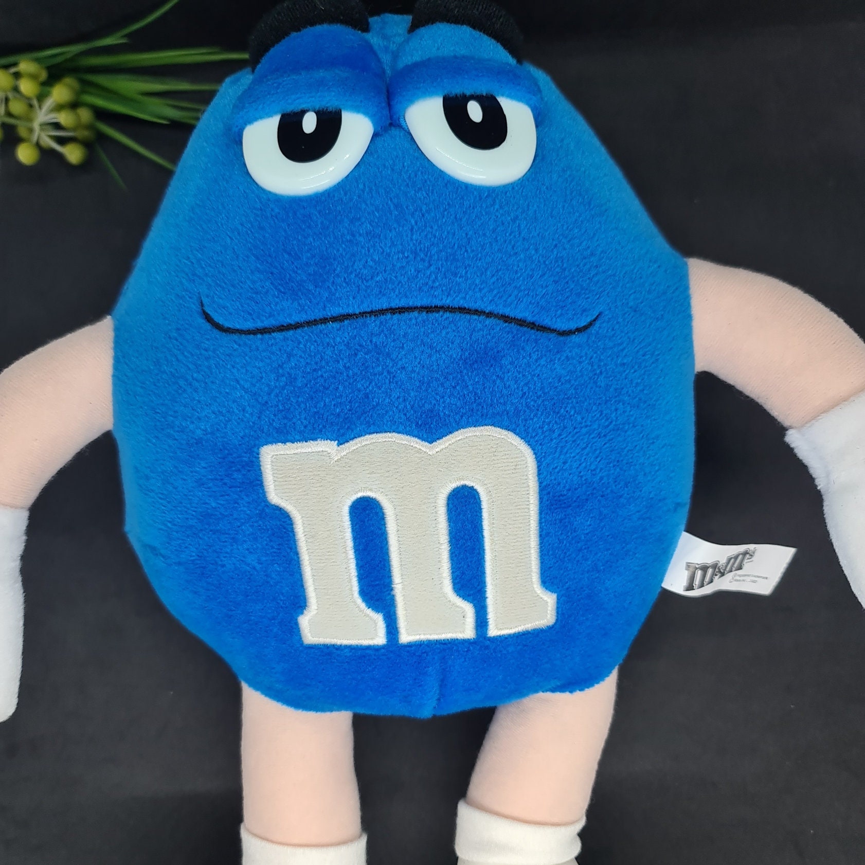 M&M Plush Toy Blue Peanut Vintage 2001 Stuffed Rare Large Etsy