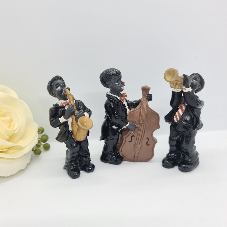 Vintage Ceramic Jazz Musicians Figurines Small Collectable Etsy