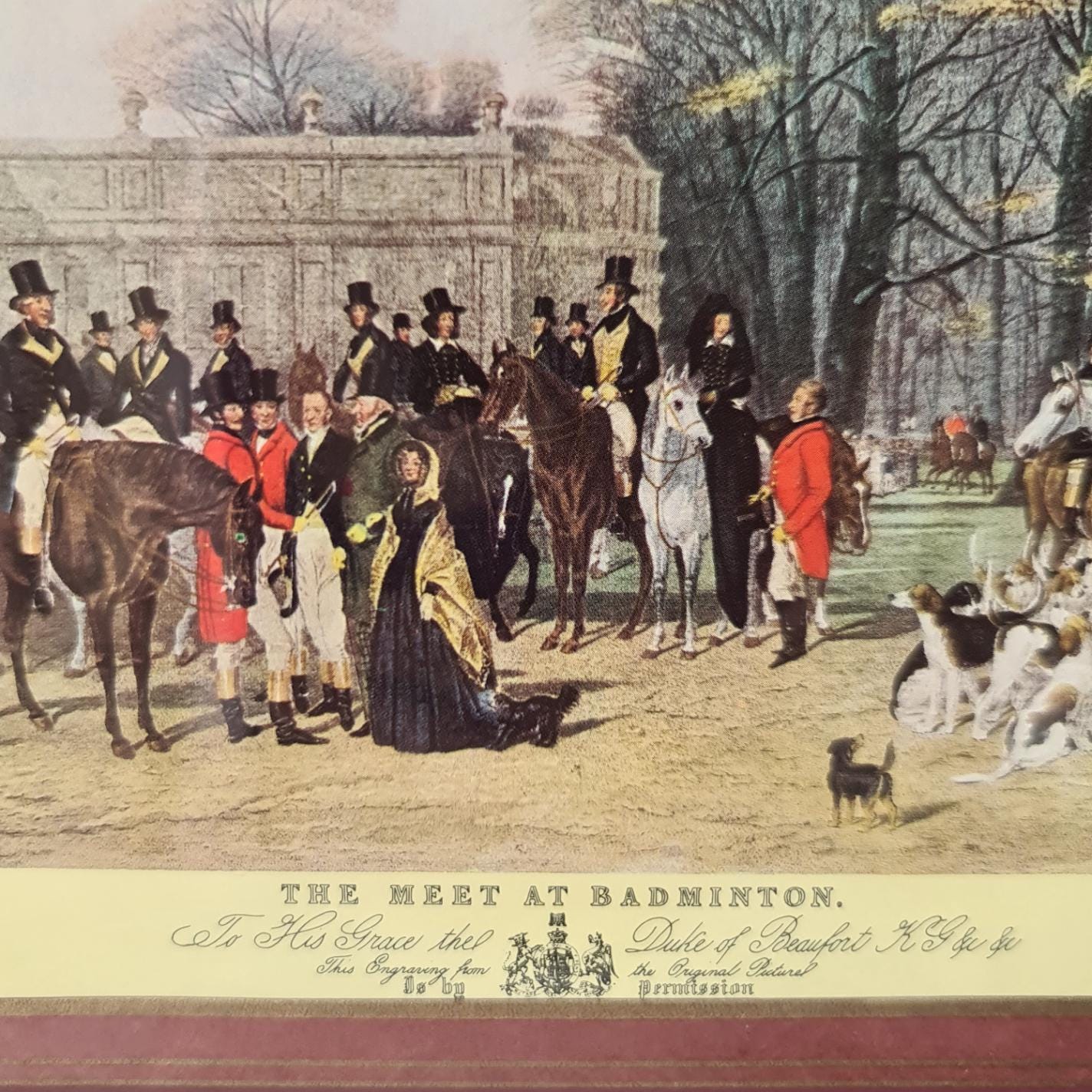 ウィリアム・ギラー作「バドミントン大会」1847年版画、クローバー