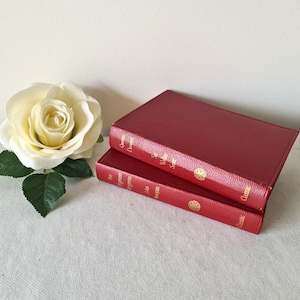 Alexander Klassische Bibliothek Bücher, kleine Vintage Rotgold Hardcover Bücher, Styling, Wohnzimmer Wohnkultur, ausgezeichneter Zustand, tolles Geschenk