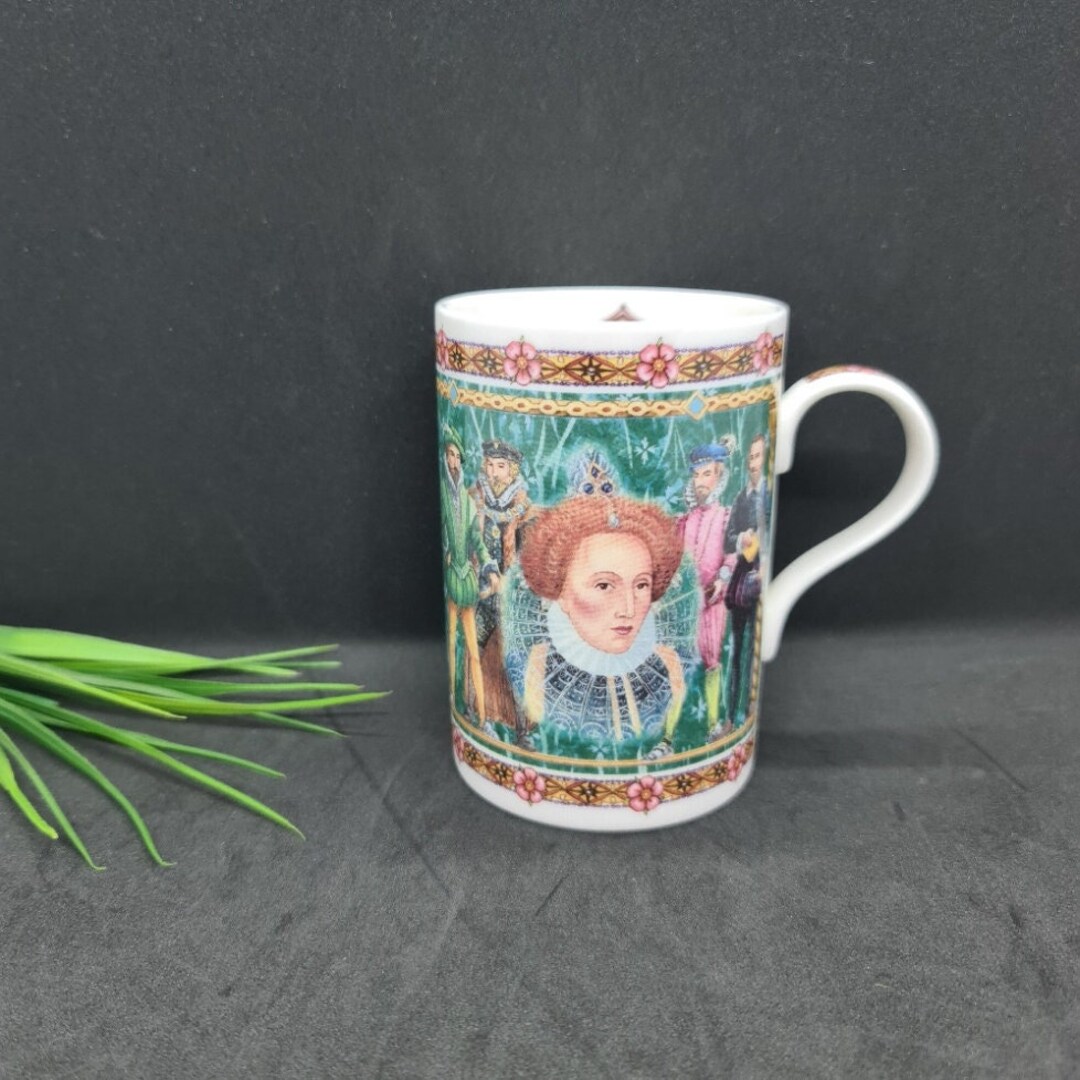 Queen Elizabeth I Mug / Cup, James Sadler Fine Bone China, Made in