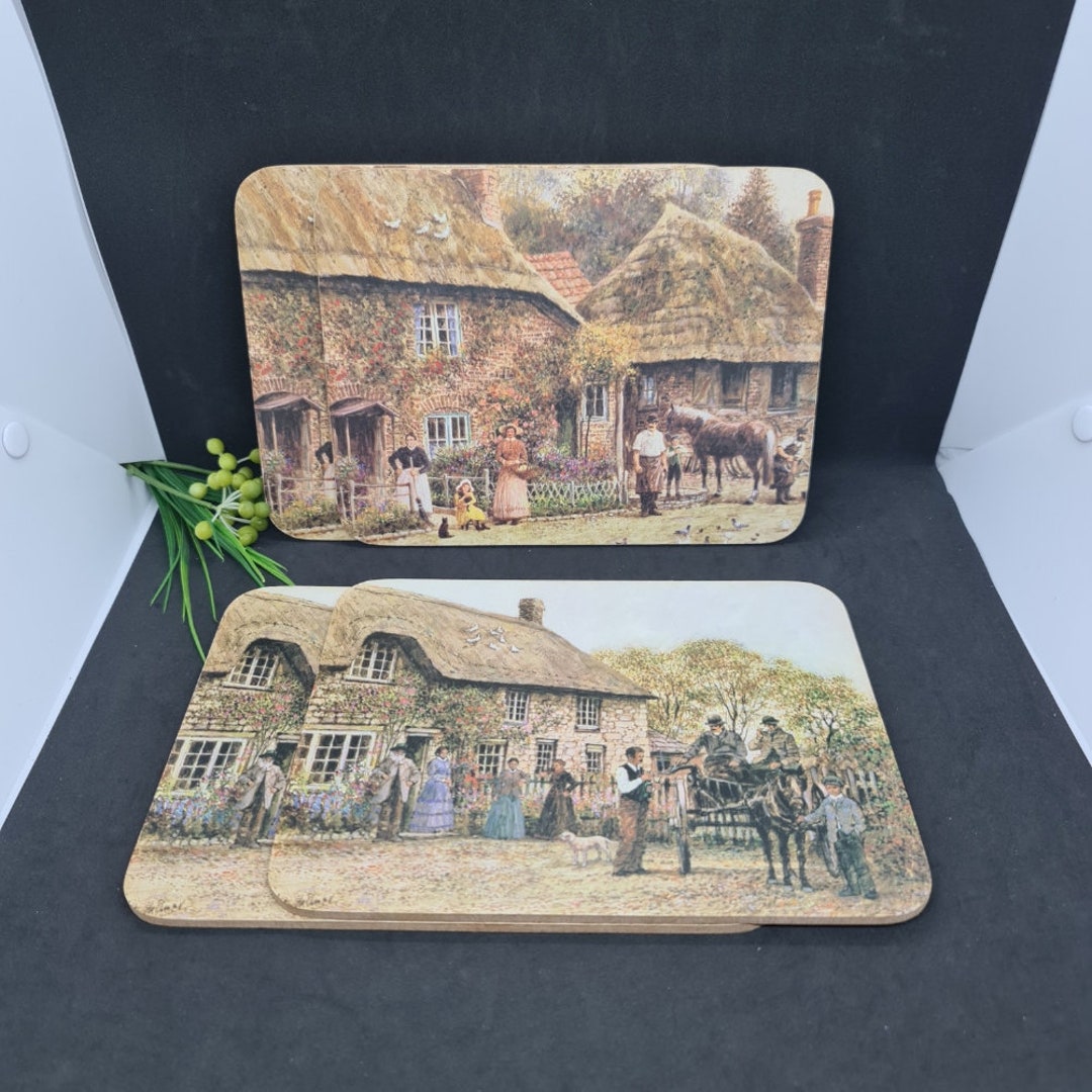 English Placemats Vintage Collectable Small Placemats or Etsy