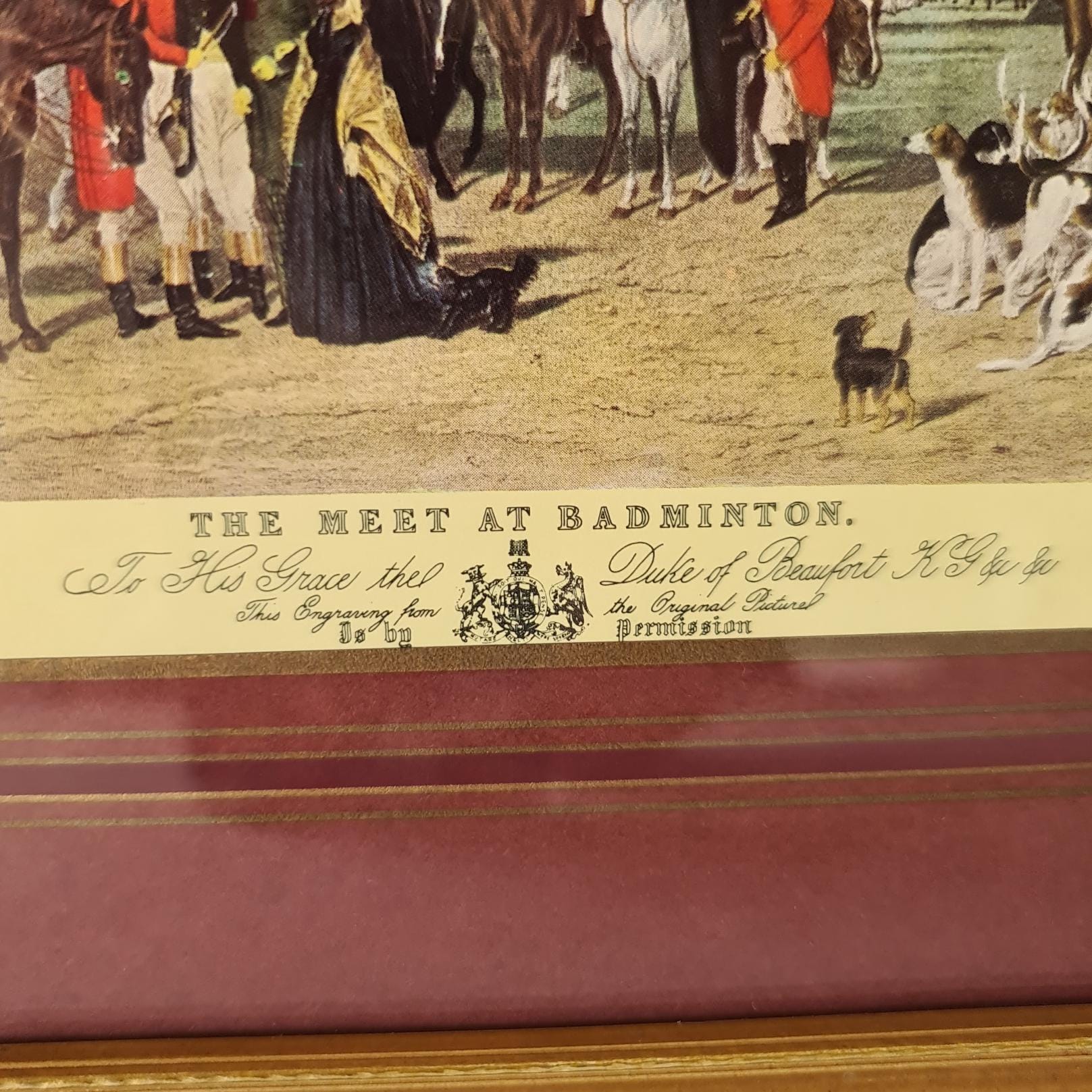 ウィリアム・ギラー作「バドミントン大会」1847年版画、クローバー