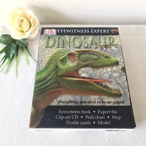 Dinosaurusmappenset met ooggetuigenboek, expertbestand, clipart-cd, wandkaart, kaart, profielkaarten, model, DK Publishing, geweldig cadeau