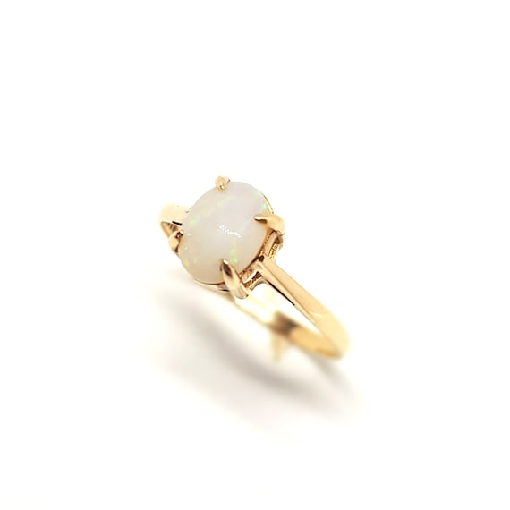 Vintage Opal Ring Gold 9ct October Birthstone Rin… - image 1
