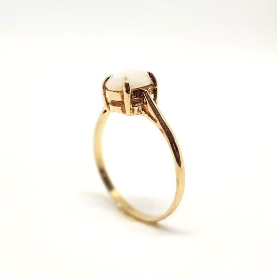 Vintage Opal Ring Gold 9ct October Birthstone Rin… - image 5