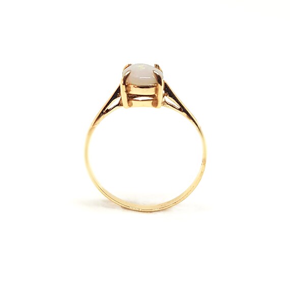 Vintage Opal Ring Gold 9ct October Birthstone Rin… - image 4