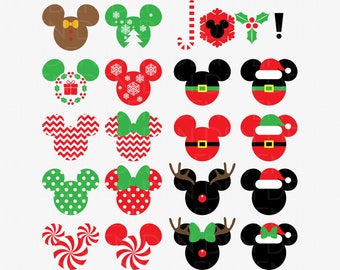 Download Mickey christmas svg | Etsy